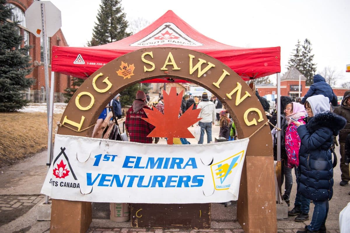 Log Sawing - Elmira Maple Syrup Festival