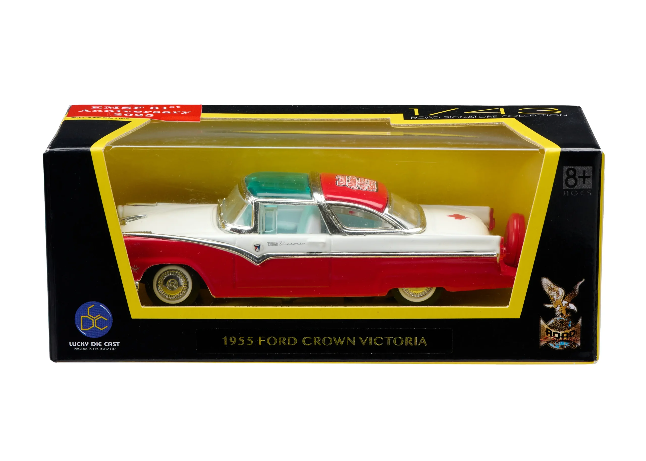 2025 Collectible Model Car - 1955 Ford Crown Victoria 11 2025 Collectible Model Car - 1955 Ford Crown Victoria - Box Image - Elmira Maple Syrup Festival