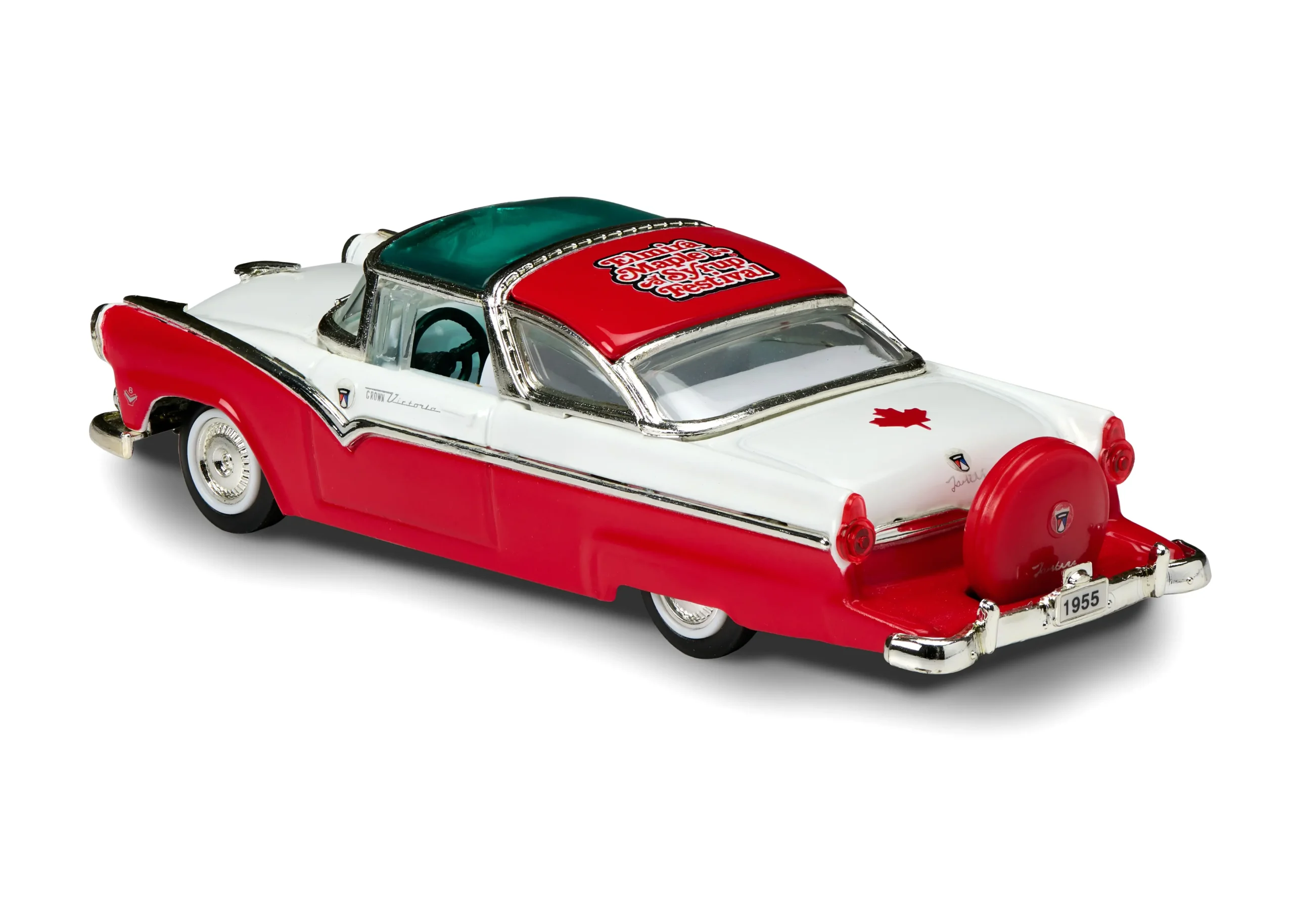 2025 Collectible Model Car - 1955 Ford Crown Victoria 3 2025 Collectible Model Car - 1955 Ford Crown Victoria - Left Back Image - Elmira Maple Syrup Festival