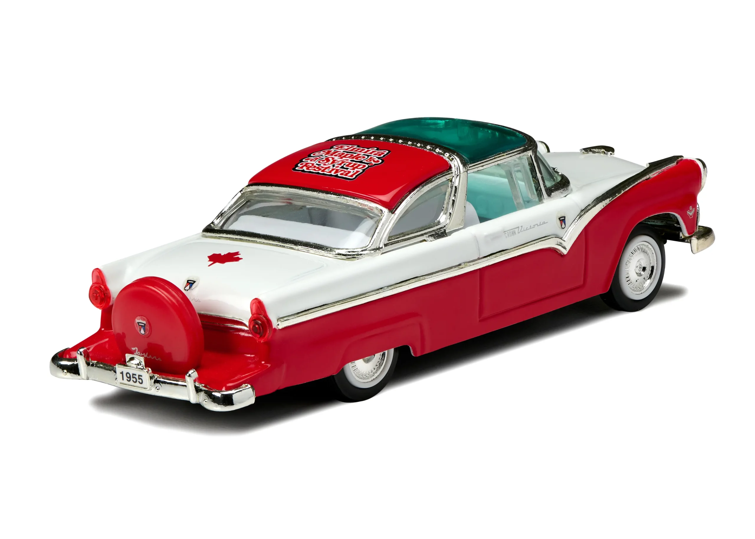 2025 Collectible Model Car - 1955 Ford Crown Victoria 5 2025 Collectible Model Car - 1955 Ford Crown Victoria - Right Back Image - Elmira Maple Syrup Festival
