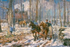 Beginning the Day's Gathering by Peter Etril Snyder - Image - Elmira Maple Syrup Festival