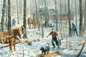 Many Helpers by Peter Etril Snyder - Image - Elmira Maple Syrup Festival