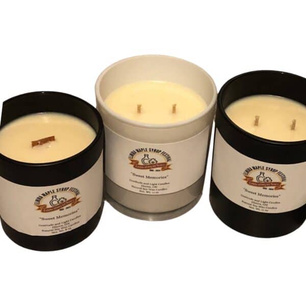 Sweet Memories 60th Anniversary Candles - V2 - Elmira Maple Syrup Festival